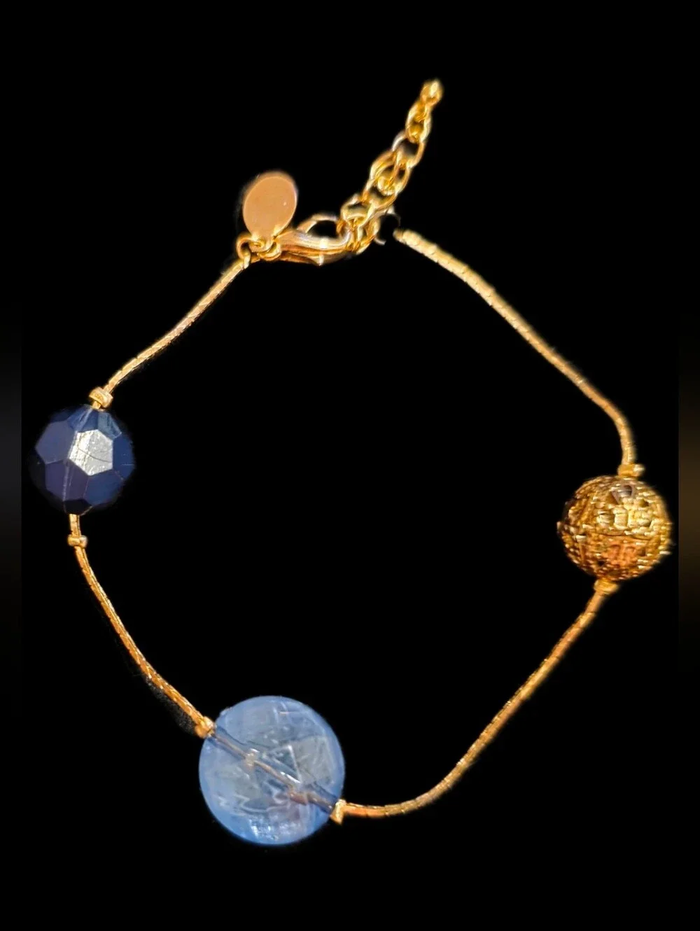 Bracelet w/Blue, Gold, and Navy Accents